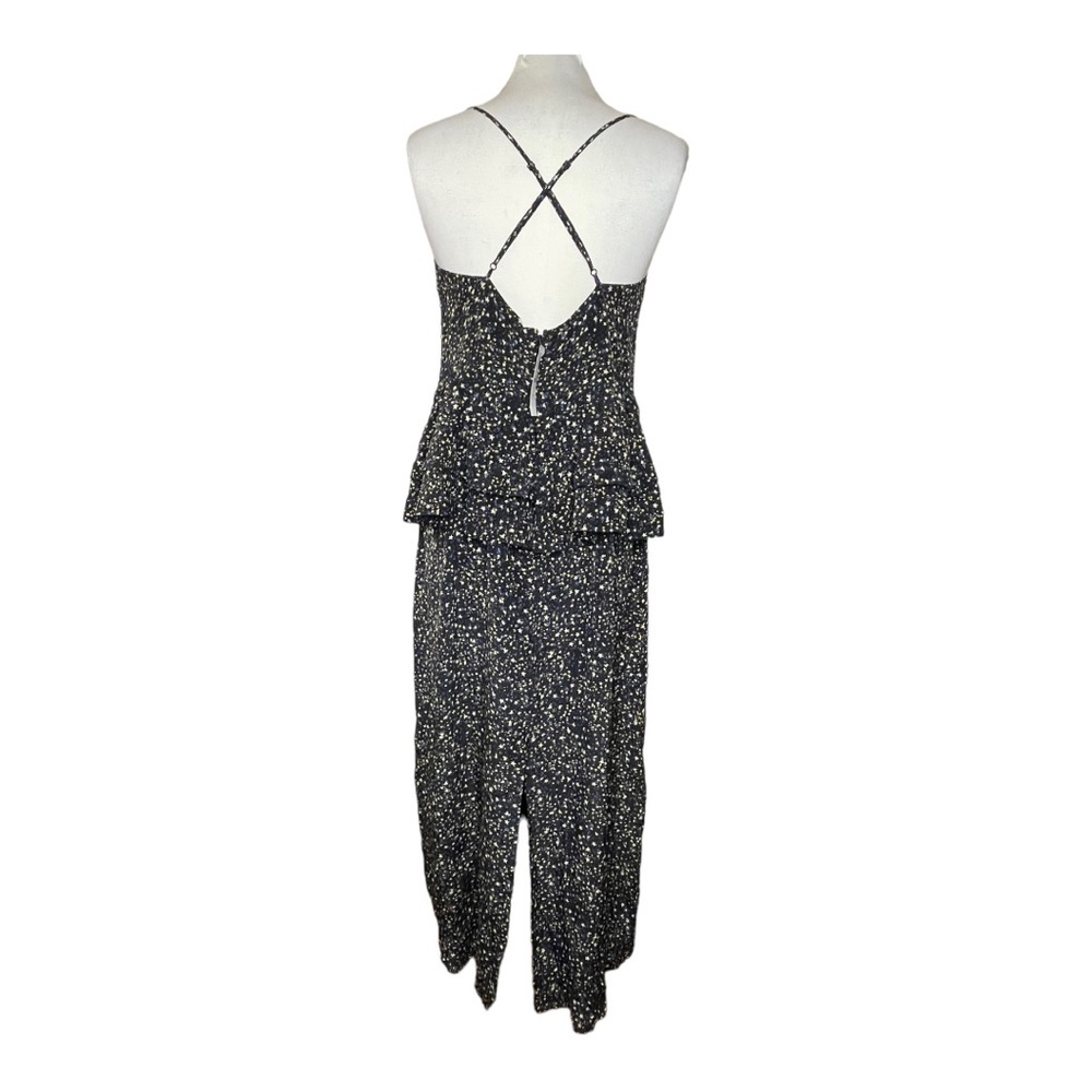 J Crew Ruffle-back silk dress in starry sky print Sz 12 - Picture 3 of 9